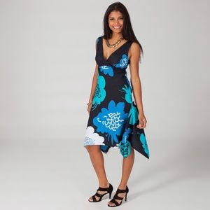 Tropical Floral Empire Sundress SZ S/M